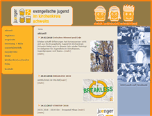 Tablet Screenshot of ev-jugend-im-kirchenkreis-schwelm.de